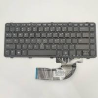 ราคา US Layout แป้นพิมพ์แล็ปท็อปสําหรับ HP ProBook 440 G1 440 G0 445 G1 430 G2 440 G2 445 G2 ไม่มีจุดไม่มี backlit สีดํา (46207825001)