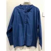 ราคา เสื้อเชิ้ตผู้ชาย คอจีน แขนยาวสีน้ำเงิน (13294408916)