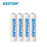 ราคา ความจุสูง ถ่านชาร์จ AAA Beston 1.2V 800mAh Ni-MH 4 ก้อน คุณภาพสูง ถูก แต่ดี เจ๋งจริง !!! (27957449412)