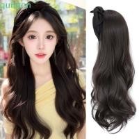 ราคา QUITON วิกผมแบบครึ่งศีรษะ ทรงผมตรงยาว พร้อมกิ๊บโบว์อารมณ์เกาหลี ผมสังเคราะห์สำหรับผู้หญิง (56907877327)