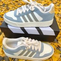 ราคา 【ของแท้ 100%】Adidas Neo D-PAD Classic Low cut Board Shoes in White and Blue (40778087246)