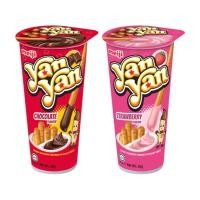 ราคา เมจิ ยัน ยัน สตรอเบอร์รี, ช็อกโกแลต ครีมสแน็ค meiji yan yan Creamy Dip Biscuit Snack 50g (19440116828)