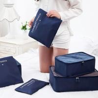 ราคา BG66 Travel set 6 pc ชุดจัดระเบียบกระเป๋าเดินทาง ถุงจัดระเบียบ สีน้ำเงิน (1401429338)