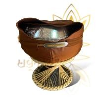 ราคา บาตรสแตนเลส ตราใบโพธิ์ บาตรสแตนเลสขนาด 8", 9" พร้อมถลกบาตรและขาบาตร บาตรตราใบโพธิ์ ครบชุด (6132307513)