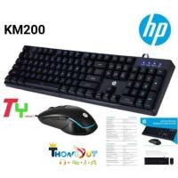 ราคา HP คีย์บอร์ด KM200 Keyboard + Mouse LED Back Light (BLACK) ไทย/อังกฤษ ของแท้ (2477312480)
