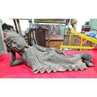 ราคา พระพุทธรูปไม้แกะสลัก พระนอนไม้แกะ ปางไสยาสน์ ศิลปะล้านนา (55303483675)