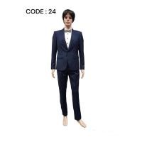 ราคา ชุดสูทสากลผู้ชาย เจ้าบ่าว สีน้ำเงินกรมท่า รหัส 24 มือหนึ่ง และมือสอง (24281887791)