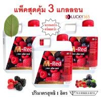 ราคา แกลลอน 1 ลิตร แพ็คสุดคุ้ม 3 แกลลอน !! M- Red (เอ็ม-เรด) น้ำหวานกลิ่นผลไม้รวมเข้มข้น บรรจุ 1 ลิตร (25117877567)
