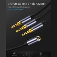 ราคา ฟอล 1 ถึง 3 5 มม. พอร์ตอะแดปเตอร์สายเคเบิลขยาย ถึง สายเคเบิลอะแดปเตอร์สายไฟสายหูฟัง (45758116912)
