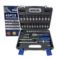 ราคา แท้ % ชุดบล็อก 46 ชิ้น ขนาด 2 หุน (1/4“) Euro king tool (7439597212)