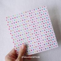 ราคา Mixed colour polka dot felt ผ้าสักหลาดสีขาวลายจุดคละสี (25074427)