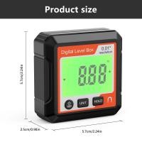 ราคา Digital Level Angle Gauge Meter Electronic Protractor Inclinometer With Magnetic Base LCD Precision (53103252503)