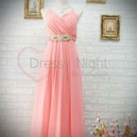 ราคา ชุดราตรี ชุดออกงาน สีชมพูโอรส (611873186)