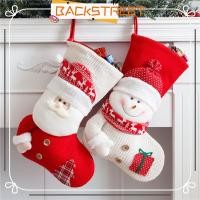 ราคา BACKSTAGE Christmas Stocking, ถุงเท้าตกแต่งเตาผิงถักสีขาวสีแดง, ที่ใส่ขนมตกแต่งบ้านกระเป๋าของขวัญคริสต์มาสขนาดใหญ่ (55600613958)