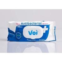ราคา Voi Anti-Bacterial Cleaning Wet Wipes​ 100แผ่น​ ทิชชู่เปียกvoi​ ทิชชู่​เปียก​ยับยั้งแบคทีเรีย​ (6878122288)