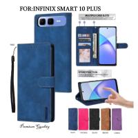ราคา เคส Wilo คุณภาพระดับพรีเมียม Infinix Smart 10 Plus กระเป๋าสตางค์แบบฝาพับสไตล์หรูหราพร้อมช่องเสียบการ์ด (26494560630)