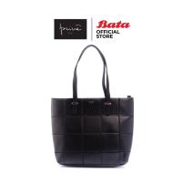 ราคา Bata บาจา ยี่ห้อ Prive กระเป๋าสะพายไหล่ กระเป๋าทรง Tote Bag หนังเทียม สำหรับผู้หญิง รุ่น Camilla สีดำ 9046237 (12809254978)