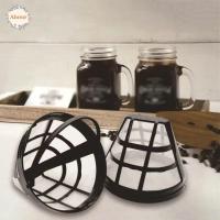 ราคา AHOUR 4 ชิ้นกาแฟตาข่ายกรอง,พร้อมที่จับกรองชงกาแฟแบบใช้ซ้ําได้,ตาข่ายไนลอนทนทานตาข่ายละเอียดสุทธิกาแฟทรงกรวยตาข่าย Brewer เครื่องมือบ้าน (44229956181)