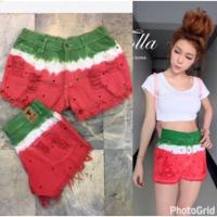 ราคา กางเกงยีนส์แตงโม S-M (593316669)