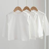 ราคา เสื้อยืดแขนยาวผ้าฝ้ายแท้ สีขาว คอปักรอบด้าน เหมาะสำหรับฤดูใบไม้ผลิและฤดูใบไม้ร่วง ในสไตล์นักเรียน (50608026951)