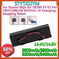 ราคา Xiaomi สำหรับ Mijia VIOMI V3 V2 Pro VRVCLMB21B MVVC01-JG หุ่นยนต์กวาดและถูพื้น 14.8V 3400mAh เครื่อง (51551224938)