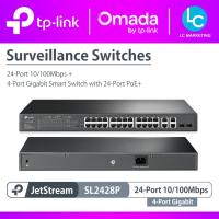 ราคา TP-Link SL2428P JetStream 24-Port 10/100Mbps + 4-Port Gigabit Smart Switch พร้อม PoE 24-Port+ (55606762616)