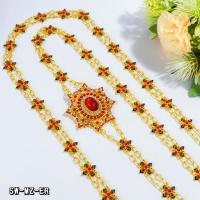 ราคา สังวาลย์ชุดไทย เครื่องประดับนางรำสำหรับงานแสดงนาฏศิลป์ สังวาลย์ลงยาสีทอง เป็นเอกลักษณ์ ส่งจากไทย (55002043589)