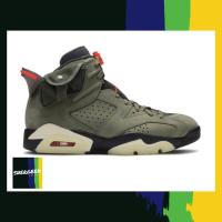 ราคา รองเท้า Nike Air Jordan 6 Retro Travis Scott Medium Olive รับประกันของแท้ (9352814493)