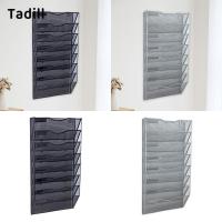 ราคา [negjsg] ที่วางไฟล์ติดผนังชั้นเก็บของแขวนผนังตาข่ายโครงสร้างประหยัดพื้นที่ติดผนังชั้นวางนิตยสารสําหรับไฟล์โฮมหนังสือพิมพ์ (50705769463)