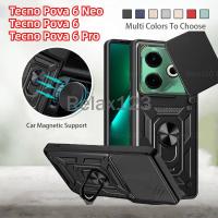 ราคา สําหรับ Tecno Pova 6 Neo 4G Pova6Neo 4G Tecno Pova6 4G Pova 6 Pro 5G Tecno Pova6Pro Pova6 Neo ปลอก 2024 ป้องกันกล้องเคสโทรศัพท์แหวนผู้ถือแม่เหล็กเกราะ Hybrid แหวนปกหลังแหวน (28365266501)