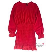 ราคา มินิเดรส H&M สีแดง แขนยาว เอวสม็อค Mini Dress ผู้หญิง ใส่แล้วหุ่นสวย สภาพดีมาก ใหม่มาก งานสวย (40629624005)