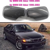 ราคา คาร์บอนไฟเบอร์สีขาวสีดําด้านข้างกระจกมองหลังสําหรับ BMW 3 5 E39 E46 525i 528i 530i 540i 323i 330i 328iauto ชิ้นส่วนตกแต่งรถ (57657305918)