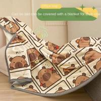 ราคา ผ้าห่มนาโน ลายคาปิบาร่า นุ่มนิ่ม สำหรับคลุมตัว/ห่มในห้องแอร์/ออฟฟิศ ขนาด 3 / 3.5 / 5 ฟุต (43303503847)