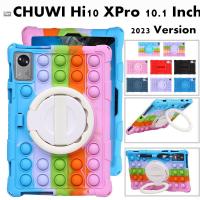 ราคา for CHUWI Hi10 XPro Hi 10 X Pro 10.1 Inch 2023 2024 360 Rotating Stand Tablet Push Bubble Kids Cover Soft Silicon Case (29655515477)