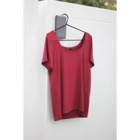 ราคา เสื้อยืดผ้าเรย่อน แขนสั้น สำหรับสาวอวบไซส์ใหญ่ 2xl - 5xl (10072819185)