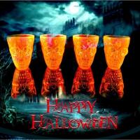 ราคา Halloween Party Shot cup orange Glassแก้วช็อต แพ็ค 4 ชิ้น หัวกะโหลก ใส่ เหล้า ค็อกเทล สำหรับ ปาร์ตี้ฮาโลวีน (41209003997)