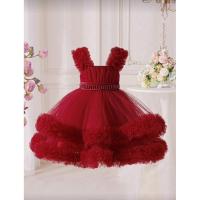 ราคา เดรสเจ้าหญิงสีแดง เด็กผู้หญิง ฟรุ้งฟริ้ง กีฬาสี ดรัมเมเยอร์ Size 5T (54706871766)
