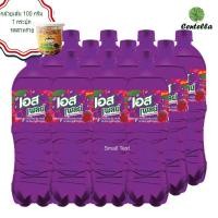 ราคา est Soft drink (PLAY GRAPEBERRY ) 1 L. Pack. 12 Pcs. Free Banana family Banana snack seaweed flavor 100 g. (1675641175)