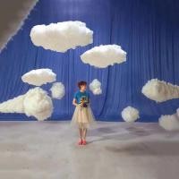ราคา Artificial Cotton Clouds Decoration White 3D Ceiling Interior Cloud Decor Living Room DIY Wedding Party Decoration Props (24341591615)
