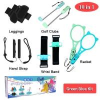 ราคา 10 in 1 ชุดอุปกรณ์เสริมกีฬา จอยคอน พร้อมสายรัด NS สําหรับ Nintendo Switch OLED Sport Game (20359587191)