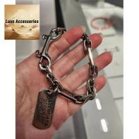 ราคา มีใบเสร็จรับเงิน บรรจุภัณฑ์กล่องของขวัญ New Balenciaga tags bracelet มือ1ของแท้ size: S, M, L (43029542506)