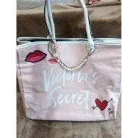 ราคา Victoria 's Secret แบรนด์แท้1000% กระเป๋าสะพายข้างมือสอง ทรงshopping (18891585921)
