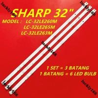ราคา 3 ชิ้น/เซ็ต LC-32LE263M ใหม่ LC-32LE260M / LC-32LE265M SHARP 32" LED TV Backlight LC-32LE260 LC-32LE263 LC-32LE265 Mlz3 / 32" (45757354514)