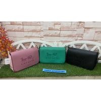 ราคา COACH แท้ % 72703 JES LEATHER MESSENGER Black สะพายข้างหนังแท้ ปั้มโลโก้ (12806177447)
