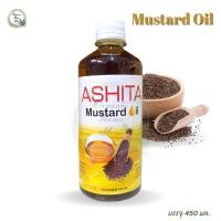 ราคา น้ำมันมัสตาร์ดธรรมชาติ ตรา อาชิตะ Natural Mustard Oil ASHITA BRAND ขนาด 450 มล. (20992408417)