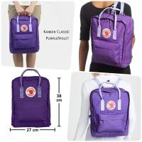 ราคา กระเป๋าเป้ Fjallraven Kanken Classic Purple violet / Fjallraven Kanken Mini Birch Green (26605665)
