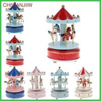 ราคา [chiwanjiiw] กล่องดนตรีม้าหมุนไม้หมุนม้าหมุนกล่องดนตรีกลของเล่นเด็ก/ผู้ใหญ่-สีชมพู/สีฟ้า/สีแดง (44508005793)
