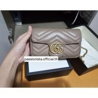 ราคา อปก.ครบ รวมถุงกระดาษ used gucci marmont supermini (ของแม่ค้าเองแท้100%) (56355679789)