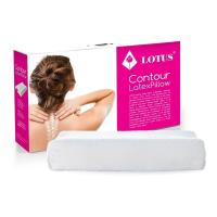ราคา LOTUS หมอนหนุนยางพาราแท้ 100% รุ่น Neck Contour Latex ส่งฟรี (111328938)