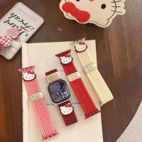 ราคา สวัสดี คิตตี้ ถักสายไนลอนสําหรับ แอปเปิล ดู วงดนตรี 44 มม. 45 มม. 46 มม. 49 มม. 42 มม. 40 มม. 41 มม. 38 มม. สร้อยข้อมือแม่เหล็ก ฉันดู ชุด 10 9 8 อัลตร้า 7 6 5 กับ (41710389001)